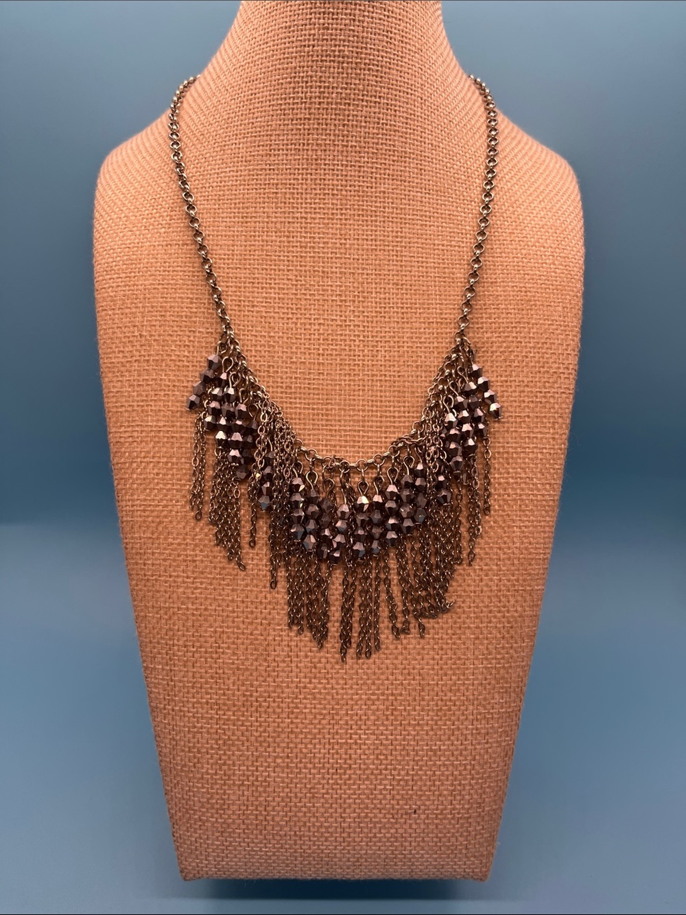 #0096 Fringed  Statement Necklace - Women Jewelry